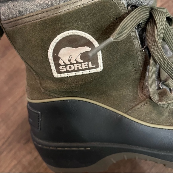 SOREL Tivoli olive green suede snow boot - Picture 8 of 13